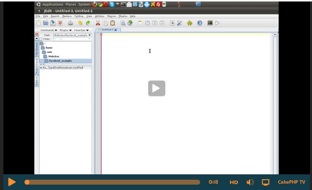 Facebook Integration with CakePHP Screencast
